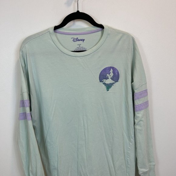 Disney The Little Mermaid Atlantica Spell Out Jersey Medium Disney Ombre - Picture 3 of 9